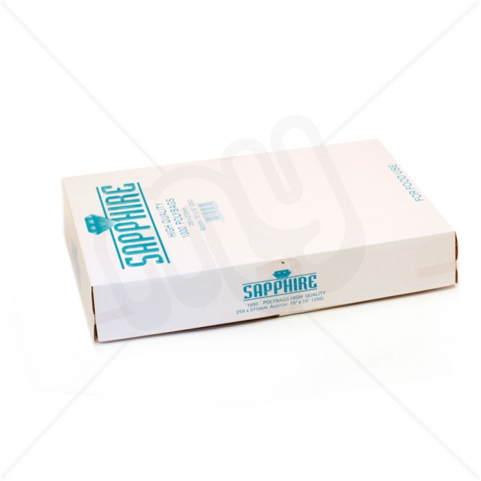 Clear Polythene Bags In Carton Dispensers - 18 x 24 (120 Guage)