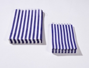 5 x 7 Blue Candy Stripe Paper Bags x 1000pcs