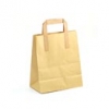Brown & White Kraft Paper Carrier Bags