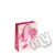 ' With Love For You ' Pink Balloon Gift Bag with Glitter Detail - Medium x 1pc