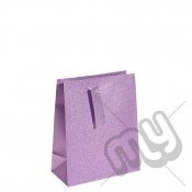 Pink / Purple Glitter Gift Bag - Medium x 1pc