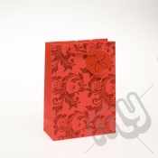 Luxury Red Glitter Paper Gift Bag - Medium x 1pc