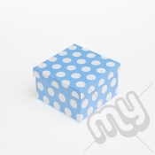 Blue Polka Dot Glitter Luxury Gift Box - SIZE 6