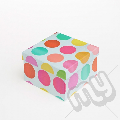 Multicoloured Spotted Luxury Gift Box - SIZE 5