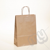 Brown Kraft Paper Bags with Twisted Handles - Medium x 25pcs