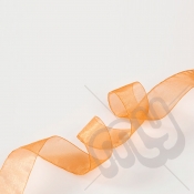 Orange Organza Ribbon 10mm x 25 metres