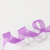 Purple Organza Ribbon 15mm x 25 metres