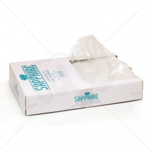 Clear Polythene Bags In Carton Dispensers - 4 x 6 (80 Guage)