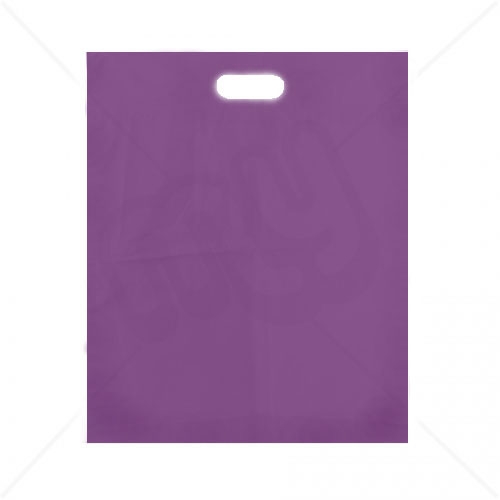 Purple Patch Handle Fashion Carrier Bags 38x46+8cm x 100pcs