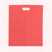 Red Patch Handle Fashion Carrier Bags 38x46+8cm x 100pcs