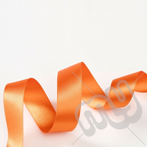 Orange Double Satin Ribbon 10mm x 20 metres