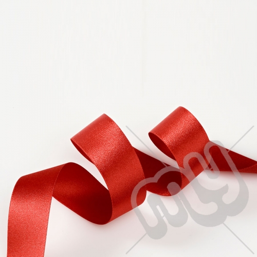 Red Double Satin Ribbon 10mm x 20 metres