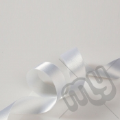 White Double Satin Ribbon 15mm x 20 metres