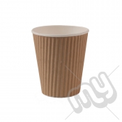 Brown Kraft Ripple Insulated Cups - 12oz x 50pcs