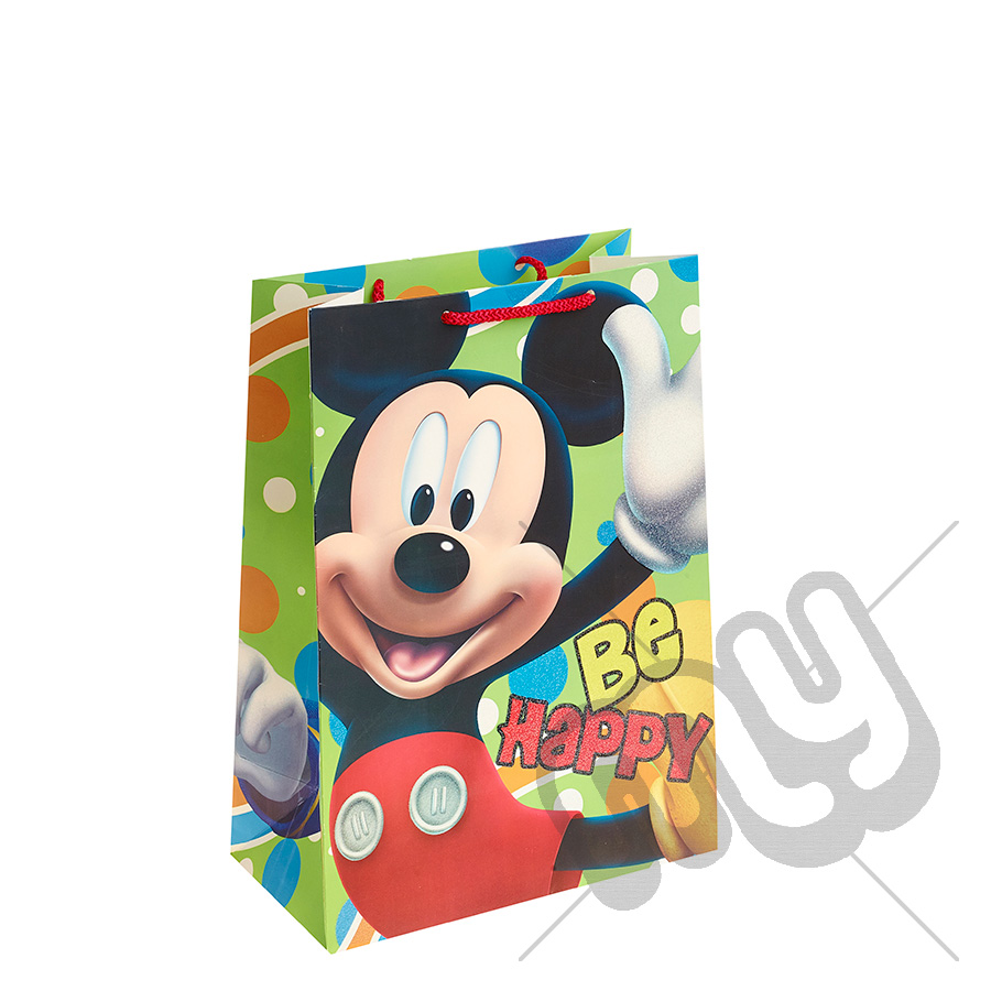 Mickey Mouse Gift Bag - Large x 1pc - My Carrier Bag for Plastic Carrier Bags and General ...